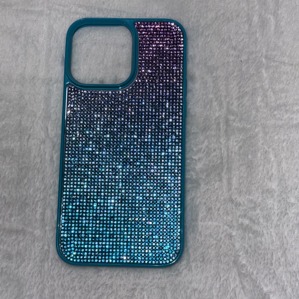 Glitter Gradient Phone Case - Blue and Purple